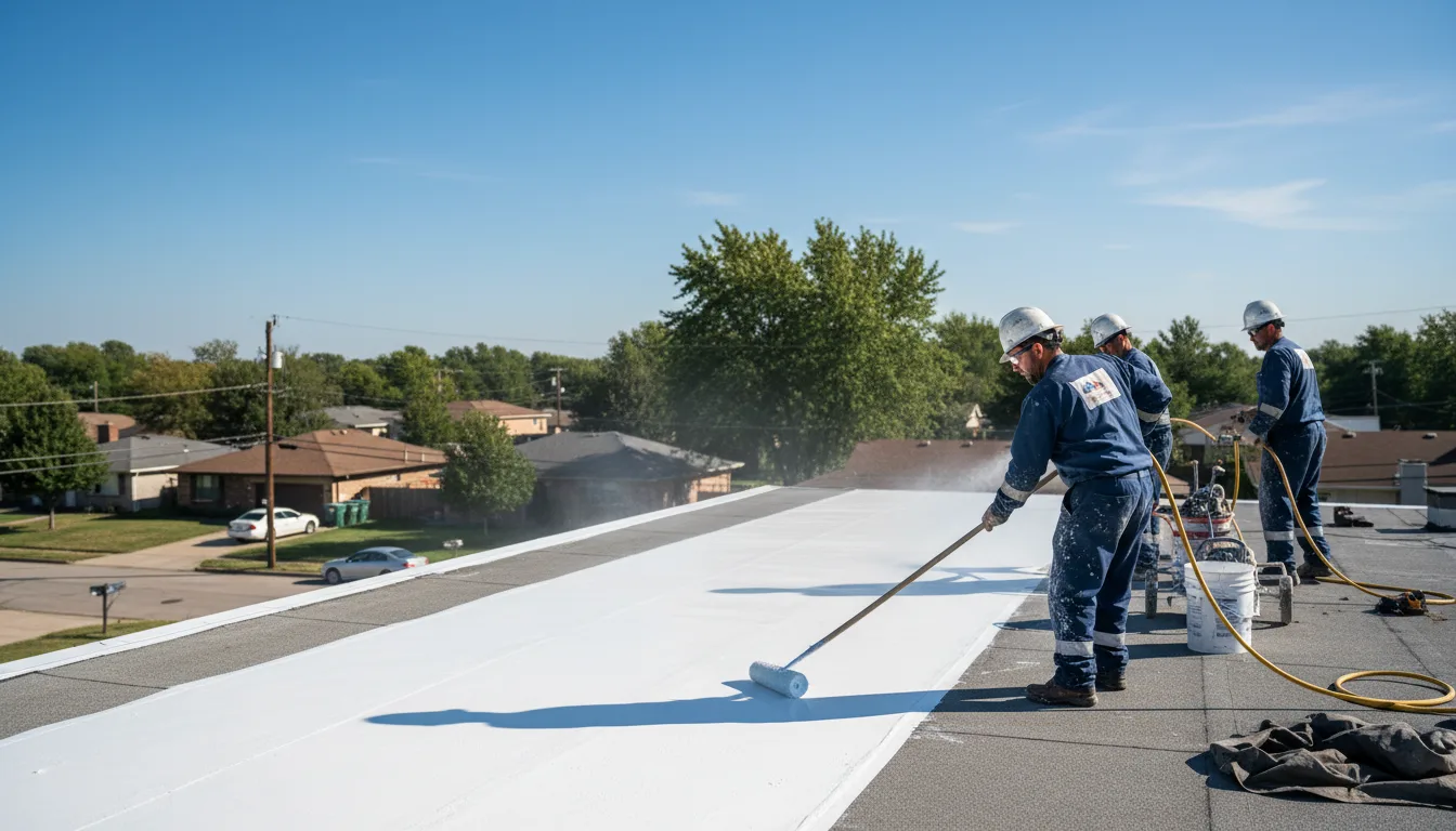 Commercial roof coating in Rochester, MI near me